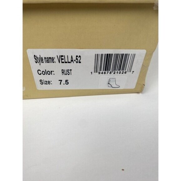 YOKI Women's  Bootie Ankle Boot Goldie Bootie Size 7.5 Muriel Rust Shoes New - Picture 9 of 16